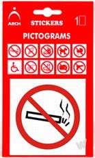 Piktogram Zákaz fajčenia! 8x8cm
