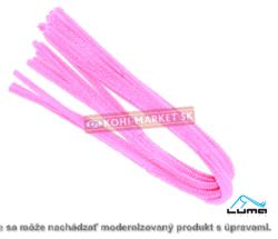 Drôt žinilkový 50cm x 8mm 10ks farba rúžová