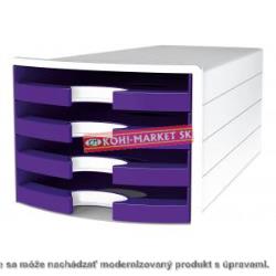 Zásuvkový box IMPULS otvorený fialový