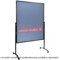 Moderačná tabuľa plstená 150x120 cm PREMIUM modrosivá