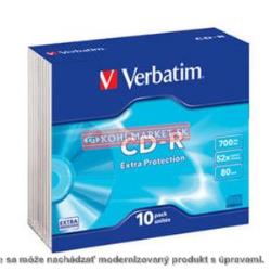Verbatim CD-R 700MB 52x Extra protection surface slim