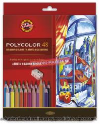Pastelky umelecké  polycolor 3836/48ks+2ks 1500+orezávatko