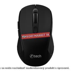 Myš C-Tech WLM-12BK čierna Dual mode, bezdrátová, 1600DPI, 6 tlačítok, USB nano receiver