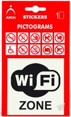 Piktogram WIFI ZONE 8x8cm