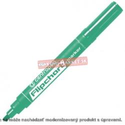 Popisovač flipchart Centropen 8560 zelený značkovač zrezaný hrot