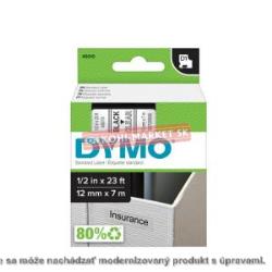 Samolepiaca páska Dymo 45010 D1 12 mm číra/čierna kompatibilná