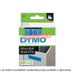 Samolepiaca páska Dymo 45016 D1 12 mm modrá/čierna kompatibilná
