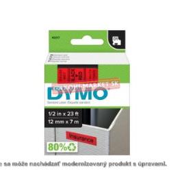 Samolepiaca páska Dymo 45017 D1 12 mm červená/čierna kompatibilná
