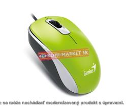 Myš GENIUS DX-110, drátová, 1000 dpi, USB, zelená