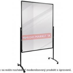 Moderačná predeľovacia tabuľa PREMIUM PLUS 150x120cm transparentná