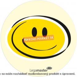 Moderačné karty emočné Smileys priemeru 9,5cm žlté 100 ks