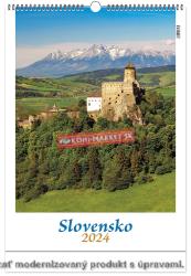 Kalendár nástenný Slovensko 2024