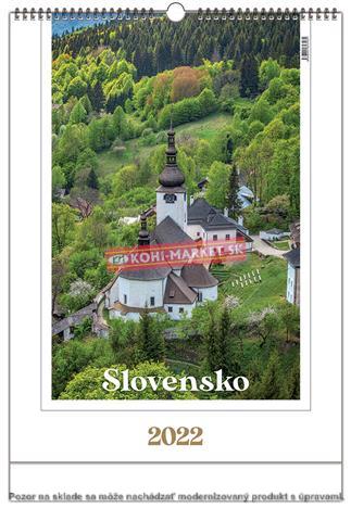 Kalendár nástenný Slovensko 2022