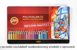 Pastelky umelecké  polycolor 3825/36 plech