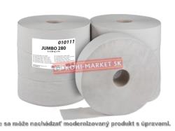 Toaletný papier Jumbo 280 mm recyklovaný 1 vrstvový cca 265m 6ks
